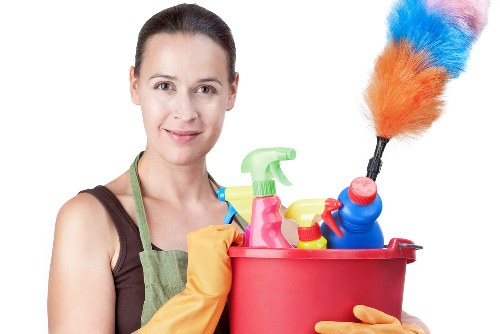 Local Bermondsey cleaning team maintaining a modern office space