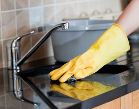 Modern window cleaning equipment used in Bermondsey